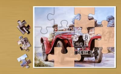 Painting Vintage Cars Jigsaw Puzzle 2