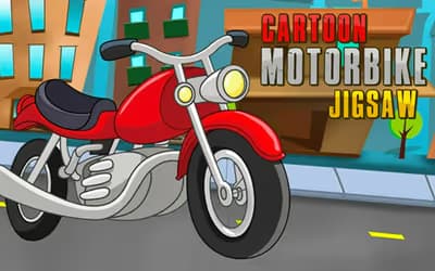 Cartoon Motorbike Jigsaw