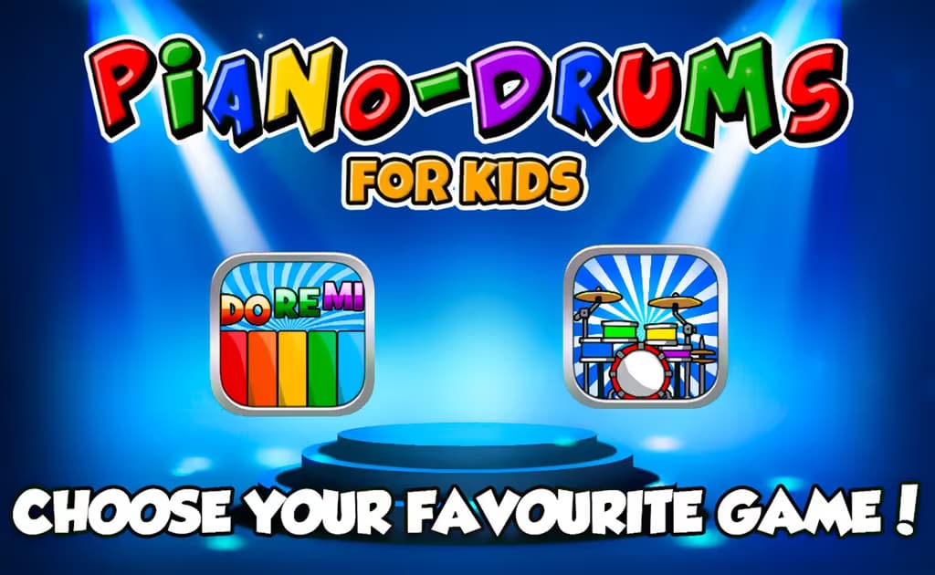 Piano and Drum for Kids