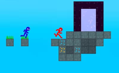 Stickman Blockworld Parkour 2