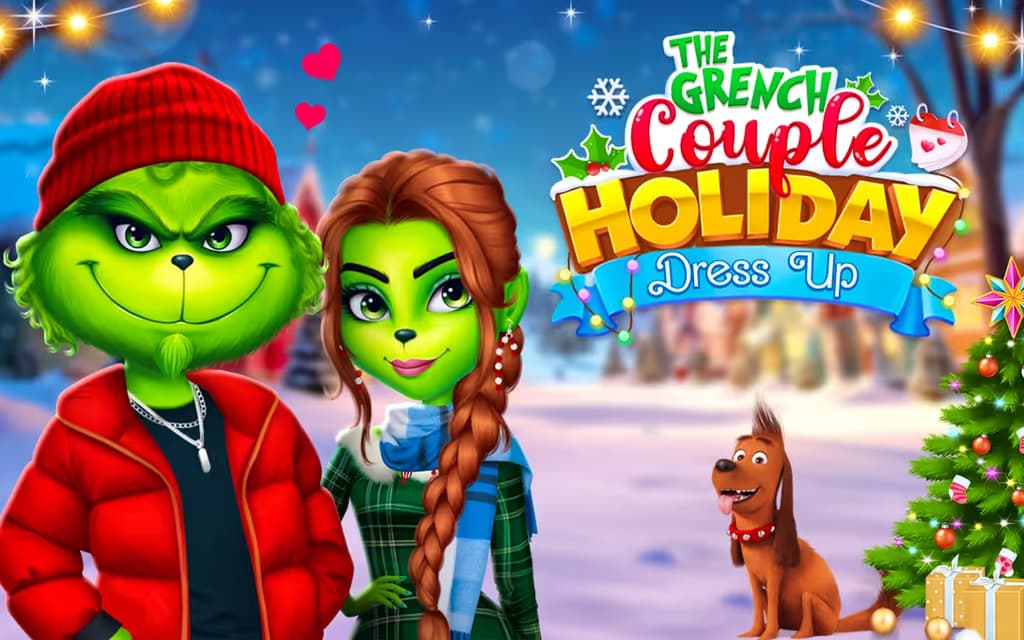 The Grinch Couple Holiday Dress Up