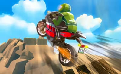 Cartoon Moto Stunt
