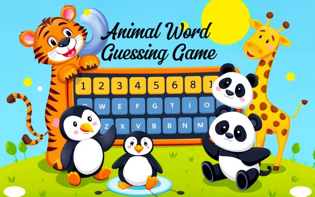 Animal Word Guessing Game