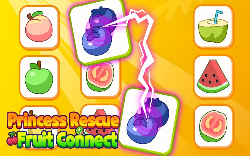 Princess Rescue Fruit Connect