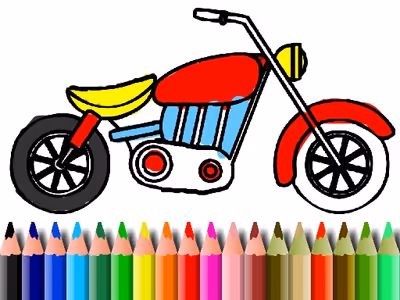 BTS Motorbike Coloring