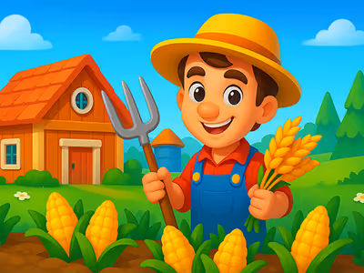 Family Idle Farm: Build & Harvest